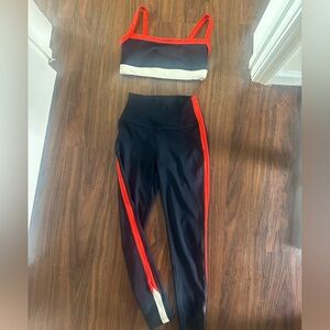 Splits59 Black and Red Sports Bra